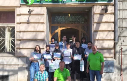 Fotogalerie Amagro Projekt Erasmus - společné foto